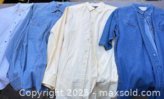 MaxSold Auction: Lot of 4 Men's Button-Up Western Shirts, XL - Los Angeles (California, USA) PARTNER MANAGED Downsizing Online Auction - West 88th Place