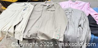 MaxSold Auction: Lot of 4 Men's Long-Sleeve Button-Up Shirts - Los Angeles (California, USA) PARTNER MANAGED Downsizing Online Auction - West 88th Place