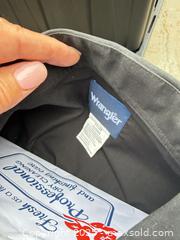 MaxSold Auction: Lot of 4 Men's Long-Sleeve Button Shirts — Wrangler, Schaefer, Scully - Los Angeles (California, USA) PARTNER MANAGED Downsizing Online Auction - West 88th Place