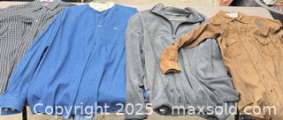 MaxSold Auction: Lot of 4 Men's Long-Sleeve Tops: Wrangler, King Ranch, Unlabeled - Los Angeles (California, USA) PARTNER MANAGED Downsizing Online Auction - West 88th Place