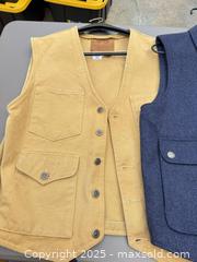 MaxSold Auction: Lot of 4 Men's Outerwear Vests - Schaefer Outfitter & Cripple Creek - Los Angeles (California, USA) PARTNER MANAGED Downsizing Online Auction - West 88th Place