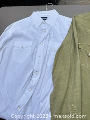MaxSold Auction: Lot of 4 Men's Western/Casual Button-Up Shirts, Size L - Los Angeles (California, USA) PARTNER MANAGED Downsizing Online Auction - West 88th Place