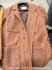 MaxSold Auction: Lot of 4 Men's/Women's Casual Jackets — Suede, Leather, Canvas, Wool - Los Angeles (California, USA) PARTNER MANAGED Downsizing Online Auction - W 88th Place