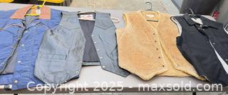 MaxSold Auction: Lot of 4 men's/women's vests - Schaefer, Scully, Saguaro West - Los Angeles (California, USA) PARTNER MANAGED Downsizing Online Auction - W 88th Place