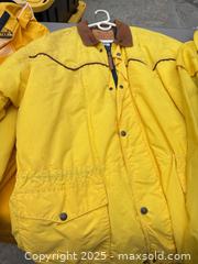 MaxSold Auction: Lot of 4 Yellow Jackets and Coats - Los Angeles (California, USA) PARTNER MANAGED Downsizing Online Auction - West 88th Place