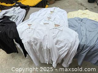 MaxSold Auction: Lot of 8–10 Men's Long-Sleeve Western Snap Shirts - Los Angeles (California, USA) PARTNER MANAGED Downsizing Online Auction - West 88th Place