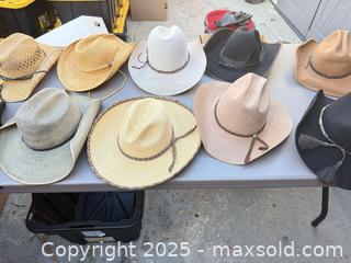 MaxSold Auction: Lot of 9–10 Cowboy/Western Hats — Stetson, Toby Keith, DPC - Los Angeles (California, USA) PARTNER MANAGED Downsizing Online Auction - West 88th Place