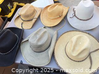 MaxSold Auction: Lot of 9–10 Cowboy/Western Hats — Stetson, Toby Keith, DPC - Los Angeles (California, USA) PARTNER MANAGED Downsizing Online Auction - West 88th Place