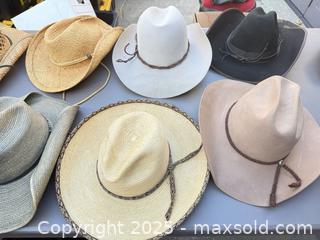 MaxSold Auction: Lot of 9–10 Cowboy/Western Hats — Stetson, Toby Keith, DPC - Los Angeles (California, USA) PARTNER MANAGED Downsizing Online Auction - West 88th Place