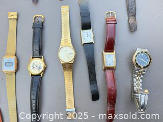 MaxSold Auction: Lot of Approximately 26 Wristwatches & 1 Pocket Watch - Los Angeles (California, USA) PARTNER MANAGED Downsizing Online Auction - West 88th Place