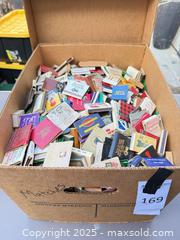 MaxSold Auction: Lot of vintage advertising matchbooks (approx. 250–400) - Los Angeles (California, USA) PARTNER MANAGED Downsizing Online Auction - West 88th Place