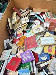 MaxSold Auction: Lot of vintage advertising matchbooks (approx. 250–400) - Los Angeles (California, USA) PARTNER MANAGED Downsizing Online Auction - West 88th Place