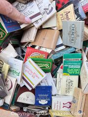 MaxSold Auction: Lot of vintage advertising matchbooks (approx. 250–400) - Los Angeles (California, USA) PARTNER MANAGED Downsizing Online Auction - West 88th Place