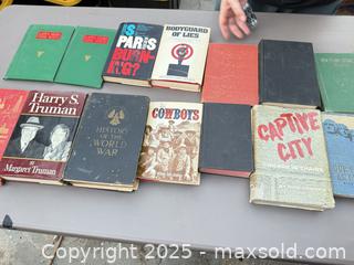 MaxSold Auction: Lot of Vintage Hardcover Books (Approximately 16–20) - Los Angeles (California, USA) PARTNER MANAGED Downsizing Online Auction - West 88th Place