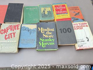 MaxSold Auction: Lot of Vintage Hardcover Books (Approximately 16–20) - Los Angeles (California, USA) PARTNER MANAGED Downsizing Online Auction - West 88th Place