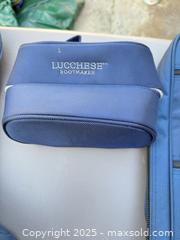 MaxSold Auction: Lucchese Boot/Shoe Bags, Stetson Hat Box & 4 Pairs Cedar Shoe Trees - Los Angeles (California, USA) PARTNER MANAGED Downsizing Online Auction - West 88th Place