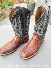MaxSold Auction: Lucchese Exotic Vamp Leather Shaft Cowboy Boots, Size 10 M - Los Angeles (California, USA) PARTNER MANAGED Downsizing Online Auction - W 88th Place