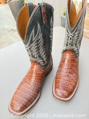 MaxSold Auction: Lucchese Exotic Vamp Leather Shaft Cowboy Boots, Size 10 M - Los Angeles (California, USA) PARTNER MANAGED Downsizing Online Auction - W 88th Place