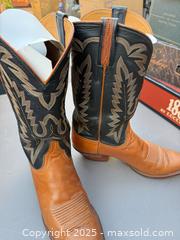 MaxSold Auction: Lucchese Men's Two-Tone Leather Western Boots Size 10 D - Los Angeles (California, USA) PARTNER MANAGED Downsizing Online Auction - W 88th Place
