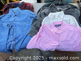 MaxSold Auction: Men's Long-Sleeve Shirts Lot, Size L, Mixed Brands - Los Angeles (California, USA) PARTNER MANAGED Downsizing Online Auction - W 88th Place