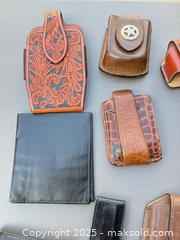 MaxSold Auction: Mixed lot of leather phone and wallet holsters, belt-clip cases - Los Angeles (California, USA) PARTNER MANAGED Downsizing Online Auction - West 88th Place