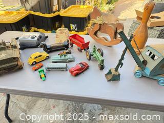 MaxSold Auction: Mixed lot vintage toys & small electronics (die-cast cars, crane) - Los Angeles (California, USA) PARTNER MANAGED Downsizing Online Auction - West 88th Place
