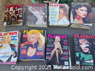 MaxSold Auction: Playboy Magazine Lot (~45–60 Full-Size Softcover) - Los Angeles (California, USA) PARTNER MANAGED Downsizing Online Auction - West 88th Place