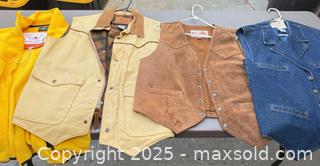 MaxSold Auction: Schaefer Outfitter & Saguaro West Outerwear Lot, Mostly Size L - Los Angeles (California, USA) PARTNER MANAGED Downsizing Online Auction - W 88th Place