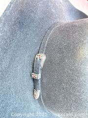 MaxSold Auction: Schaefer Ranchwear Black Western Cowboy Felt Hat (Pinch Front) - Los Angeles (California, USA) PARTNER MANAGED Downsizing Online Auction - West 88th Place