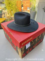 MaxSold Auction: Stetson 4X Beaver Black Western Cowboy Hat, Made in USA - Los Angeles (California, USA) PARTNER MANAGED Downsizing Online Auction - W 88th Place