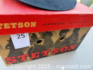 MaxSold Auction: Stetson 4X Beaver Black Western Cowboy Hat, Made in USA - Los Angeles (California, USA) PARTNER MANAGED Downsizing Online Auction - W 88th Place