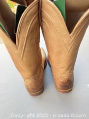 MaxSold Auction: Tecovas 10 D Tan Leather Western Cowboy Boots - Los Angeles (California, USA) PARTNER MANAGED Downsizing Online Auction - W 88th Place