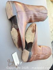 MaxSold Auction: Tecovas Cowboy Boots 10D Brown/Cognac Leather - Los Angeles (California, USA) PARTNER MANAGED Downsizing Online Auction - West 88th Place