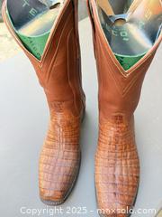 MaxSold Auction: Tecovas Palo Duro Canyon Cowboy Boots Brown/Tan - Los Angeles (California, USA) PARTNER MANAGED Downsizing Online Auction - W 88th Place