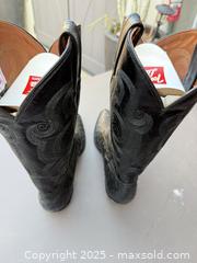 MaxSold Auction: Tony Lama Ostrich Leather Boots, Black, Size 10.5 D - Los Angeles (California, USA) PARTNER MANAGED Downsizing Online Auction - W 88th Place