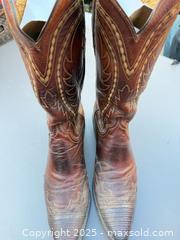 MaxSold Auction: Western/Cowboy Boots Size 10 D Brown Cognac - Los Angeles (California, USA) PARTNER MANAGED Downsizing Online Auction - West 88th Place