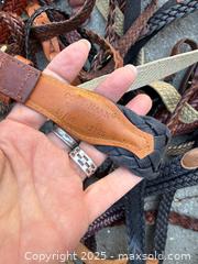 MaxSold Auction: Large lot of leather and canvas belts size 34 - Los Angeles (California, USA) PARTNER MANAGED Downsizing Online Auction - West 88th Place