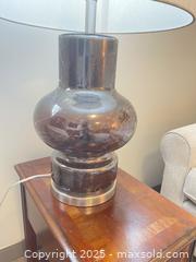 MaxSold Auction: Brown marbled glass Lamps ( pair) - Surrey (British Columbia, Canada) SELLER MANAGED Estate Sale Online Auction - King George Boulevard (CONDO)