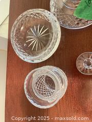 MaxSold Auction: Covered crystal candy dish and jam container.  - Surrey (British Columbia, Canada) SELLER MANAGED Estate Sale Online Auction - King George Boulevard (CONDO)