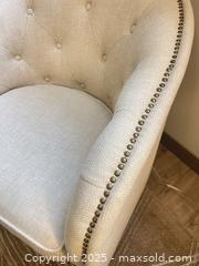 MaxSold Auction: Low back upholstered chair  - Surrey (British Columbia, Canada) SELLER MANAGED Estate Sale Online Auction - King George Boulevard (CONDO)