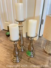 MaxSold Auction: Set 3 tiered Candlestick, glass lamp - Surrey (British Columbia, Canada) SELLER MANAGED Estate Sale Online Auction - King George Boulevard (CONDO)