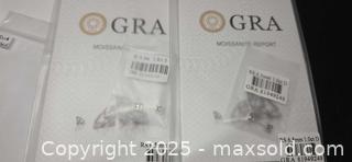 MaxSold Auction: Certified moissanite earrings  - Toronto (Ontario, Canada) PARTNER MANAGED Reseller Online Auction - Gerrard Street East