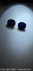 MaxSold Auction: Natural match pair midnight blue sapphire  - Toronto (Ontario, Canada) PARTNER MANAGED Reseller Online Auction - Gerrard Street East