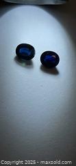 MaxSold Auction: Natural match pair midnight blue sapphire  - Toronto (Ontario, Canada) PARTNER MANAGED Reseller Online Auction - Gerrard Street East