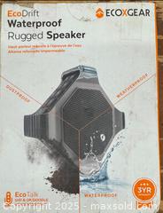 MaxSold Auction: ECOXGEAR ECODRIFT 15 WATT SPEAKER - Toronto (Ontario, Canada) SELLER MANAGED Downsizing Online Auction - Research Road