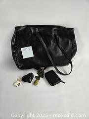 MaxSold Auction: Coach Black Leather Shoulder Tote Handbag with Danier Wallet & Accessories - Toronto (Ontario, Canada) SHORT NOTICE PARTNER MANAGED Downsizing Online Auction - Research Road (STORAGE)