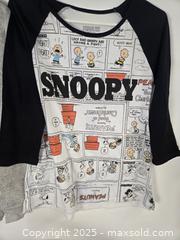 MaxSold Auction: Lot of 3 Peanuts / Snoopy Tops, Size L - Toronto (Ontario, Canada) SHORT NOTICE PARTNER MANAGED Downsizing Online Auction - Research Road (STORAGE)