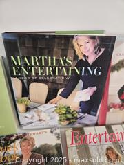 MaxSold Auction: Martha Stewart Cookbooks & Entertaining Books Lot, 5 - Toronto (Ontario, Canada) SHORT NOTICE PARTNER MANAGED Downsizing Online Auction - Research Road (STORAGE)