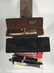 MaxSold Auction: Montblanc Multiple Pens / Lot, Black Resin with Gold-Tone Trim - Toronto (Ontario, Canada) SHORT NOTICE PARTNER MANAGED Downsizing Online Auction - Research Road (STORAGE)