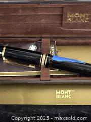MaxSold Auction: Montblanc Multiple Pens / Lot, Black Resin with Gold-Tone Trim - Toronto (Ontario, Canada) SHORT NOTICE PARTNER MANAGED Downsizing Online Auction - Research Road (STORAGE)